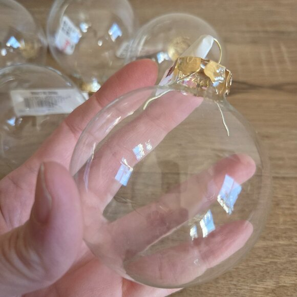 Set of 5 clear plastic Handmade Holiday Michaels Holiday Crafts DIY. Christmas. - Picture 5 of 5